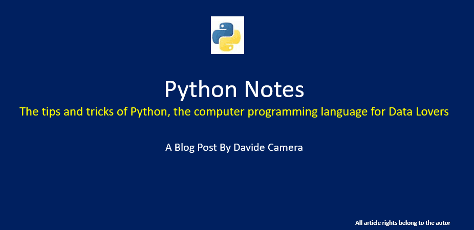 Python Notes - Coding